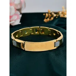 VOJ Dual Toned Grid Bracelets for Men-picture-39