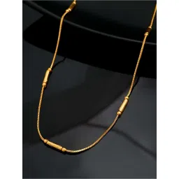 VOJ Gold Plated & Gold Pipe Designed Chain for Women image 1