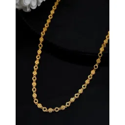 VOJ Gold Plated Geometric Shaped Chain-picture-25