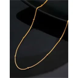 VOJ Gold Plated Small Gold Beads Chain for Women-picture-20