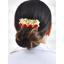 VOJ Rose Embellished Comb Pin for Women-image-26