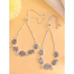 VOJ Silver-Plated Artificial Beads Anklet-picture-17