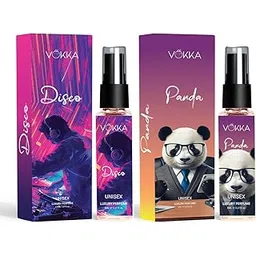 Vokka Disco & Panda 16 ml | Pack of 2 x 8ml Unique Unisex Luxury Long Lasting Ambery Leather Perfume Gift Set For Men And Women | Leather Scent Eau De Parfum | Notes: Amber Leathery-picture-26