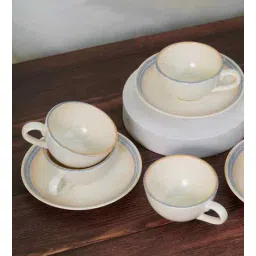 vola (Set of 12) Pixel- Solace Fine Porcelain Tea Cups & Saucer Set-picture-17