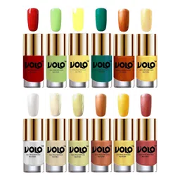 VOLO Set Of 12 Luxury Super Shine Nail Polish - 10 ml Each-Combo-No-298-picture-38
