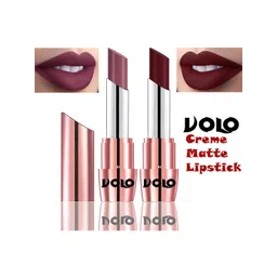 VOLO Set Of 2 Creamy Matte Lipstick- 3.5g-Plum- Maroon-636-642-picture-38