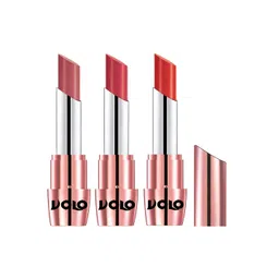 VOLO Set Of 3 Creme Matte Lipstick 3.5g Each - Peach 632-Light Peach 633-Orange 649-picture-20