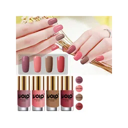 VOLO Set Of 4 Nail Polish-9.9ml Each-Tan-Dark Nude-Nudes Spring-Candy Cotton-picture-20