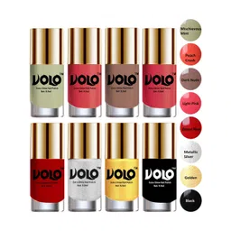 VOLO Set Of 8 Extra Shine Nail Polish- 9.9ml Each- Combo-No-08-picture-17