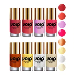 VOLO Set Of 8 High-Shine Long Lasting Nail Polish - 9.9 ml Each- Combo No-59-picture-29