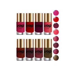 VOLO Set Of 8 High-Shine Long Lasting Nail Polish- 9.9ml Each- Combo- No- 36-picture-35
