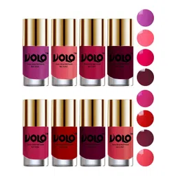 VOLO Set Of 8 High-Shine Long Lasting Non Toxic Professional Nail Polish- 9.9ml Each-picture-13