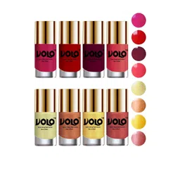 VOLO Set Of 8 High-Shine Long Lasting Professional Nail Polish - 9.9 ml Each - Combo-No-39-picture-38