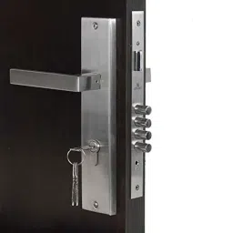 Voltizi 10 inch Stainless Steel 304 Matt Finish CY Plate Mortise Door Lock Handle Set, CRZ003-BSK image 2