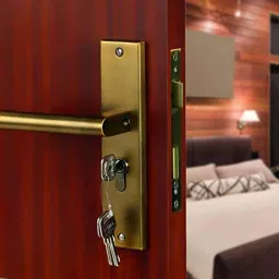 Voltizi 8 inch Stainless Steel Cylindrical Plate Matt Antique Brass Finish Mortise Door Lock Handle Set with 3 Computer Keys, MG301-picture-13