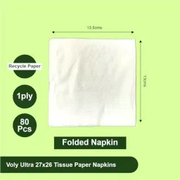 Voly Ultra Tissue Paper Napkins 27x26 cm, 720 Pcs (80 Pcs x 9 Pkt) image 3