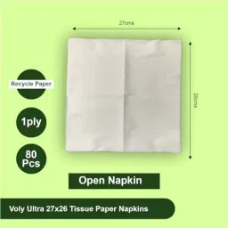 Voly Ultra Tissue Paper Napkins 27x26 cm, 720 Pcs (80 Pcs x 9 Pkt) image 4