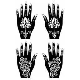 VOORKOMS Creative Mehndi Stencil Sticker Combo For Styling, Celebrations, Gifts Pack Of 2-picture-11
