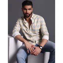 VOOTER Men Standard Checked Casual Shirt-picture-24