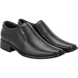 vorth Leather Comfortable Slip On Black Formal Shoes for Men | Office Uniform Dress Loafer Shoe for Office Bussiness Meeting-picture-22
