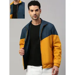 VOXATI Men Colourblocked Sporty Jacket-picture-16
