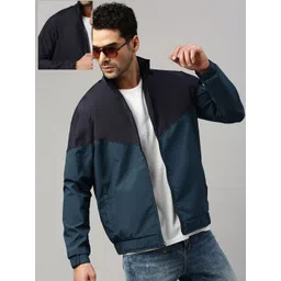 VOXATI Men Colourblocked Sporty Jacket-picture-25