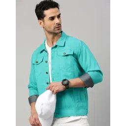 VOXATI Men Sporty Jacket with Patchwork-picture-33