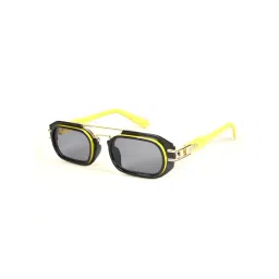 Voyage Black Oval UV Protection Unisex Sunglasses-picture-44
