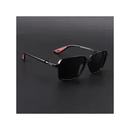 Voyage Black Polarised and UV Protected Lens Square Unisex Sunglasses-picture-40