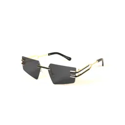 Voyage Black Rectangular UV Protection Unisex Sunglasses-picture-38