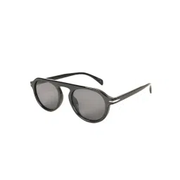 Voyage Black Round UV Protection Unisex Sunglasses-picture-21