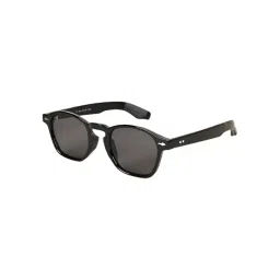 Voyage Black Round UV Protection Unisex Sunglasses-picture-22