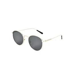 Voyage Black Round UV Protection Unisex Sunglasses-picture-37