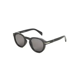 Voyage Black Round UV Protection Unisex Sunglasses-picture-29