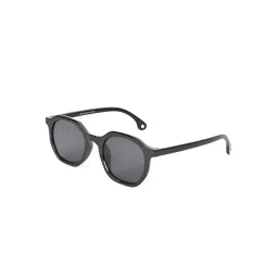 Voyage Black Round UV Protection Unisex Sunglasses-picture-41