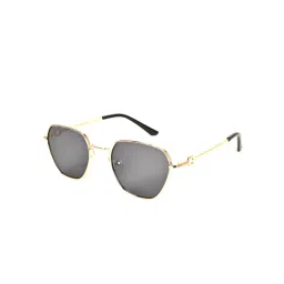 Voyage Black Square UV Protection Unisex Sunglasses-picture-25