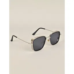 Voyage Black Square UV Protection Unisex Sunglasses image 3