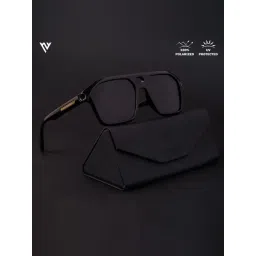 Voyage Black Wayfarer Polarised and UV Protected Lens Unisex Sunglasses-picture-34