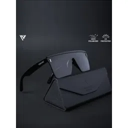 Voyage Black Wayfarer Polarised and UV Protected Lens Unisex Sunglasses-picture-38