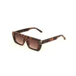 Voyage Brown Rectangular UV Protection Unisex Sunglasses-picture-41