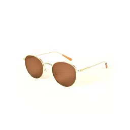 Voyage Brown Round UV Protection Unisex Sunglasses-picture-18