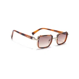 Voyage Brown UV Protection Square Unisex Sunglasses-picture-28