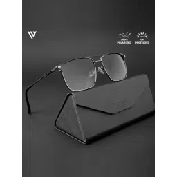 Voyage Grey Wayfarer Polarised and UV Protected Lens Unisex Sunglasses-picture-12
