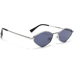 voyage Hexagon Sunglasses for Men & Women (Black Lens | Black Frame - MG7132)-picture-20