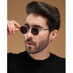 voyage Men UV-Protected Round Sunglasses-2206MG3770-picture-12