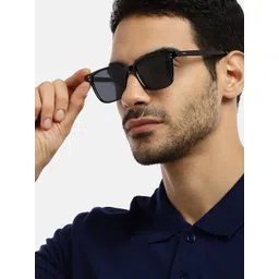 Voyage Unisex Black Lens & Black Wayfarer Sunglasses with UV Protected Lens-picture-27