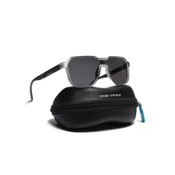 Voyage Unisex Black Lens & Gunmetal-Toned Square Sunglasses 2602PMG7357-picture-38