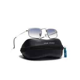 Voyage Unisex Blue Lens & Silver-Toned Rectangle Sunglasses V3957MG7555-picture-17