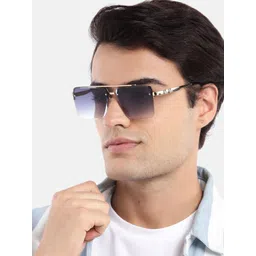 Voyage Unisex Wayfarer Sunglasses with UV Protected Lens 58238MG4160-picture-30