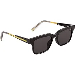 voyage UV Protected Square Men & Women Sunglasses - (2025MG3564Z | Black Lens | Black Frame)-picture-16